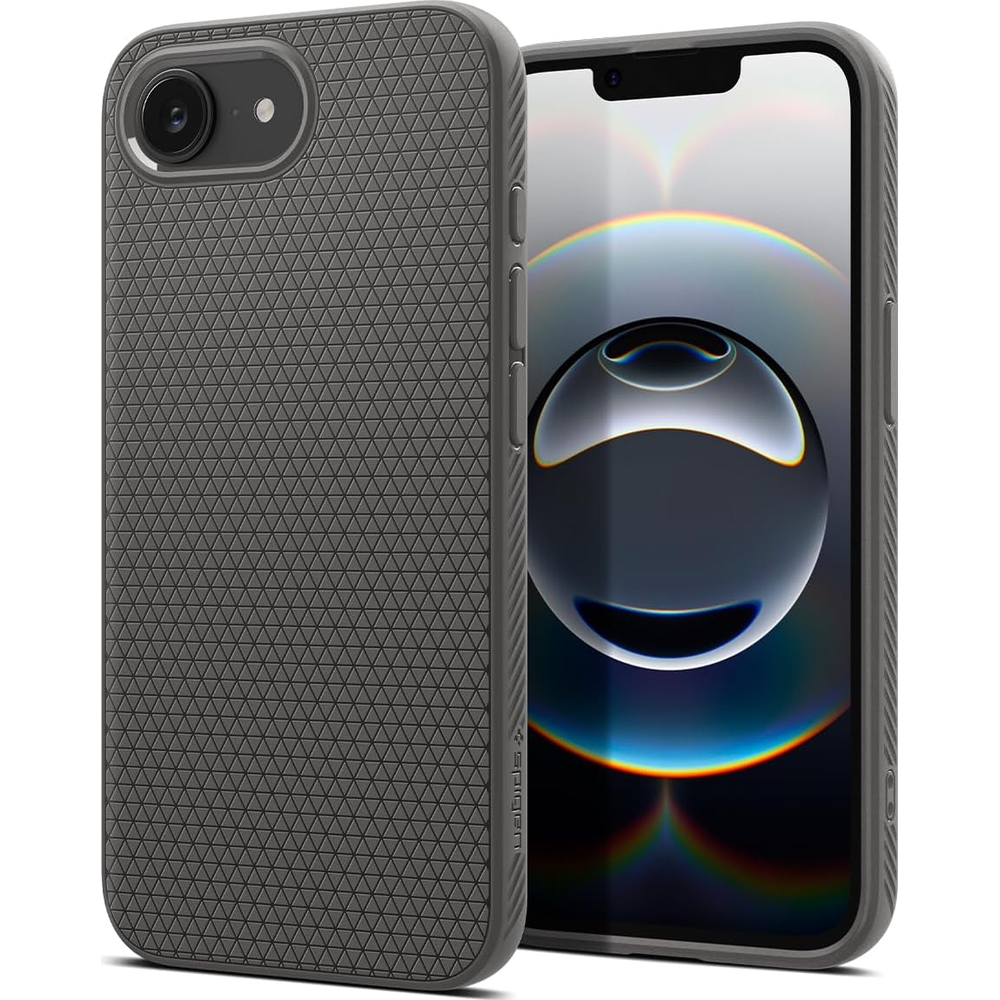 Etui Spigen Liquid Air do iPhone 16e, szare